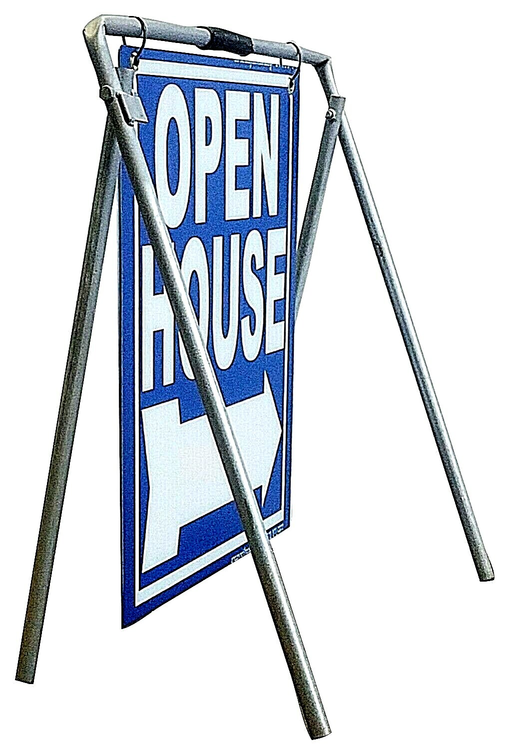 Real Estate Open House Sign Kit Metal A-Frame 5 Pack Blue Swinger