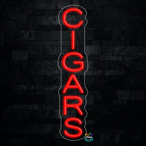Cigars LED Neon Sign 6&Prime;L x 27&Prime;H #32159