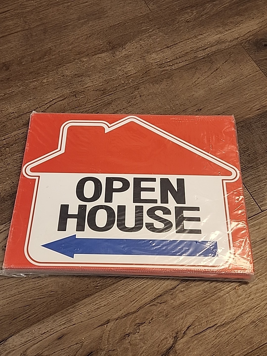 Open House Signs 5 Pack 16&Prime; x 12&Prime; Double-Sided Yard Signs with Metal H Stakes…