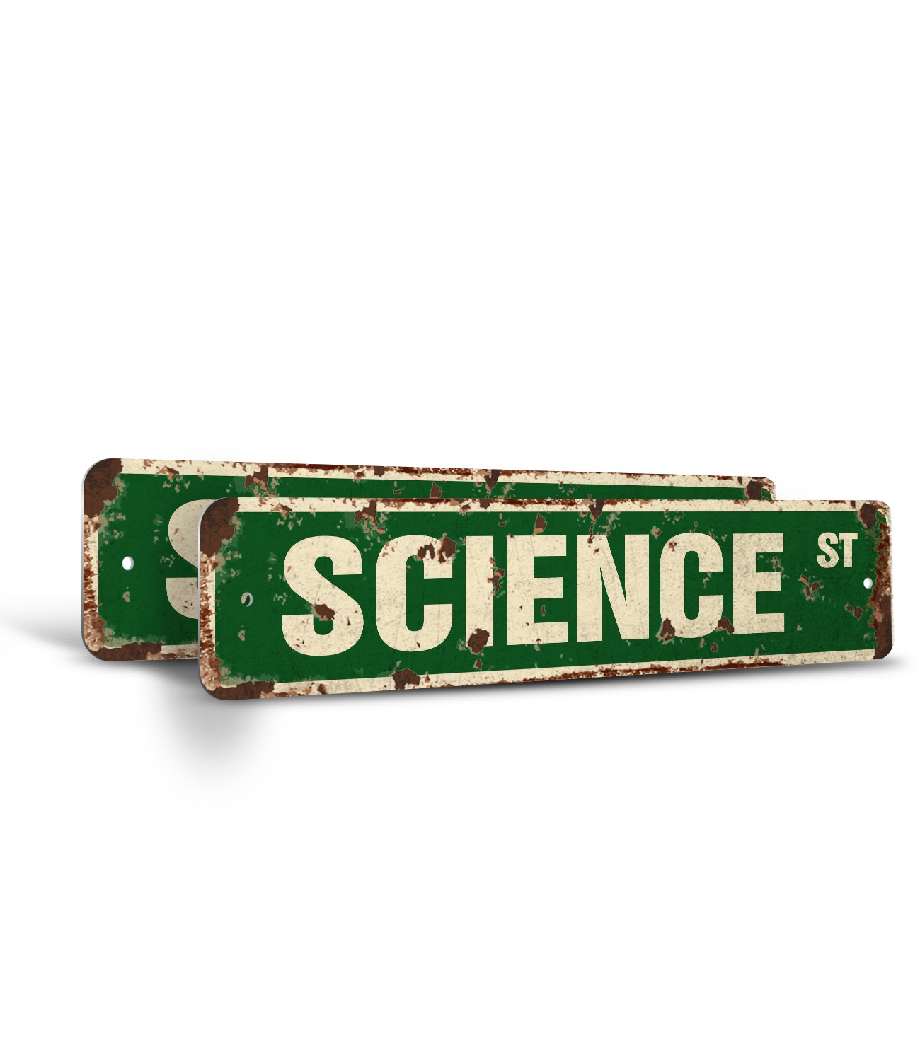 SCIENCE Vintage Style Street Sign Metal Plastic chemistry biology teacher geek