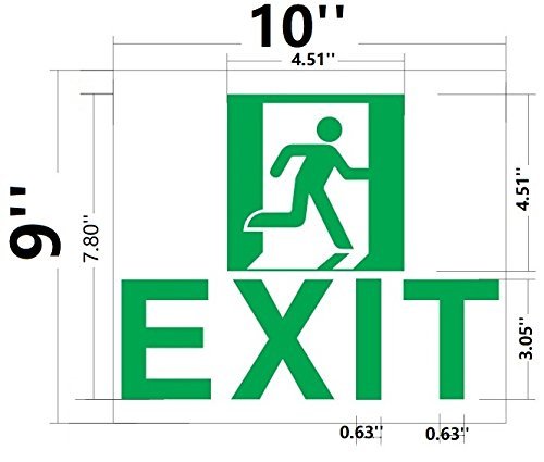 « Exit » SIGN-Adhesive Sign !! (Glow In the dark sign)-REF24-1027