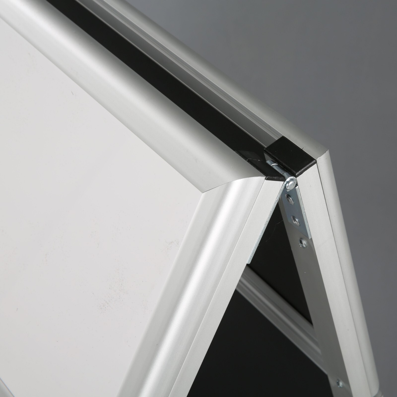 Double Sided Aluminum A-Frame Dry Erase Sidewalk Sign 22×28 Silver Frame, Header