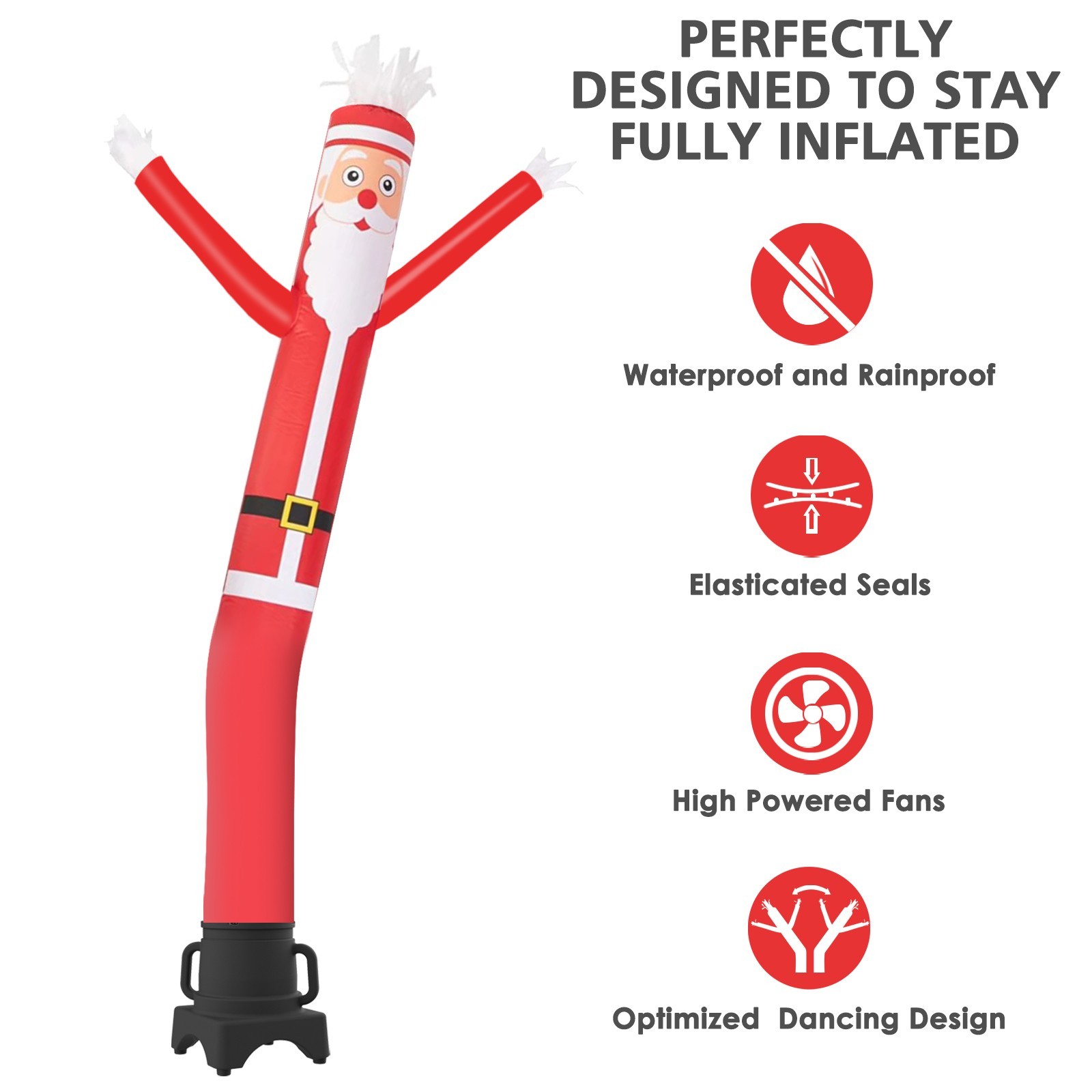 Mounto 8ft Inflatable Christmas Dancer With Blower – Holiday Motion Display