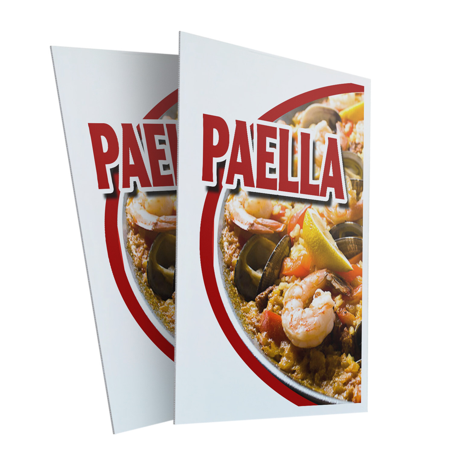 A-frame Sidewalk Paella 24&Prime; x 36&Prime; Double Sided A-Frame Sidewalk Sign