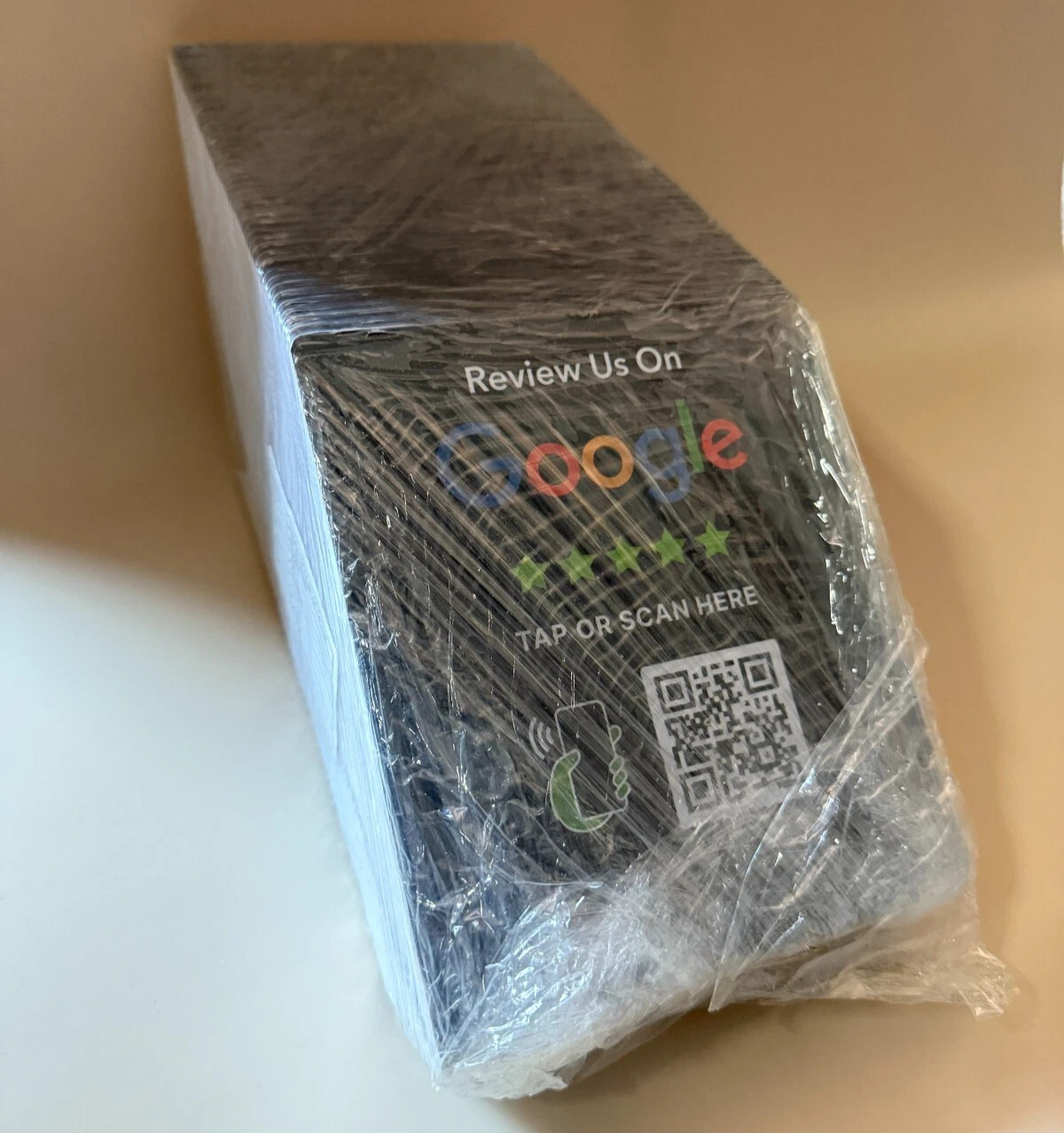 50x NFC Google Review Stands | Tap & Scan Table Displays | Bulk Lot