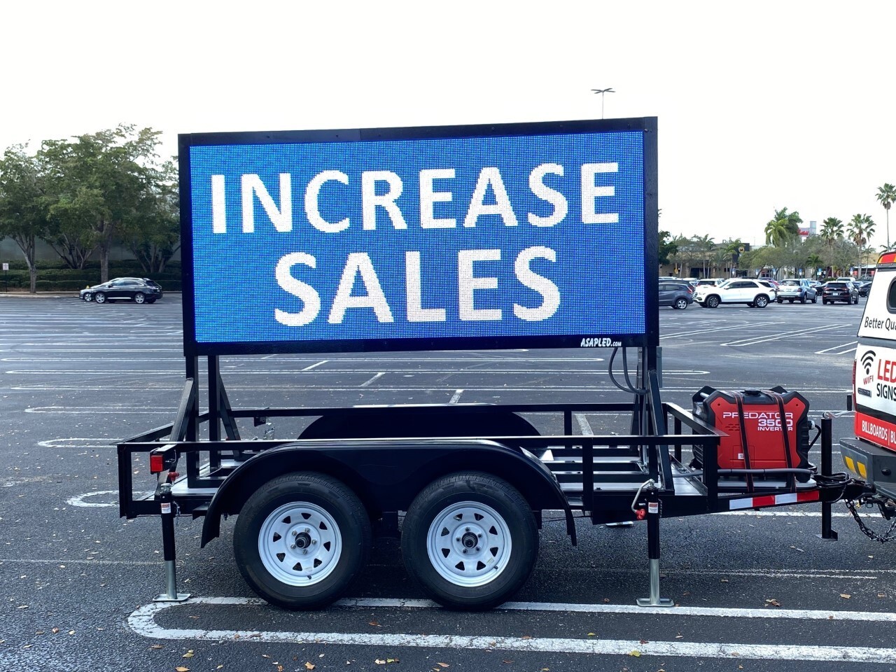 Outdoor Full Color LED Sign – Programmable 10mm Digital Display | 6.5&Prime;H x 138&Prime;W