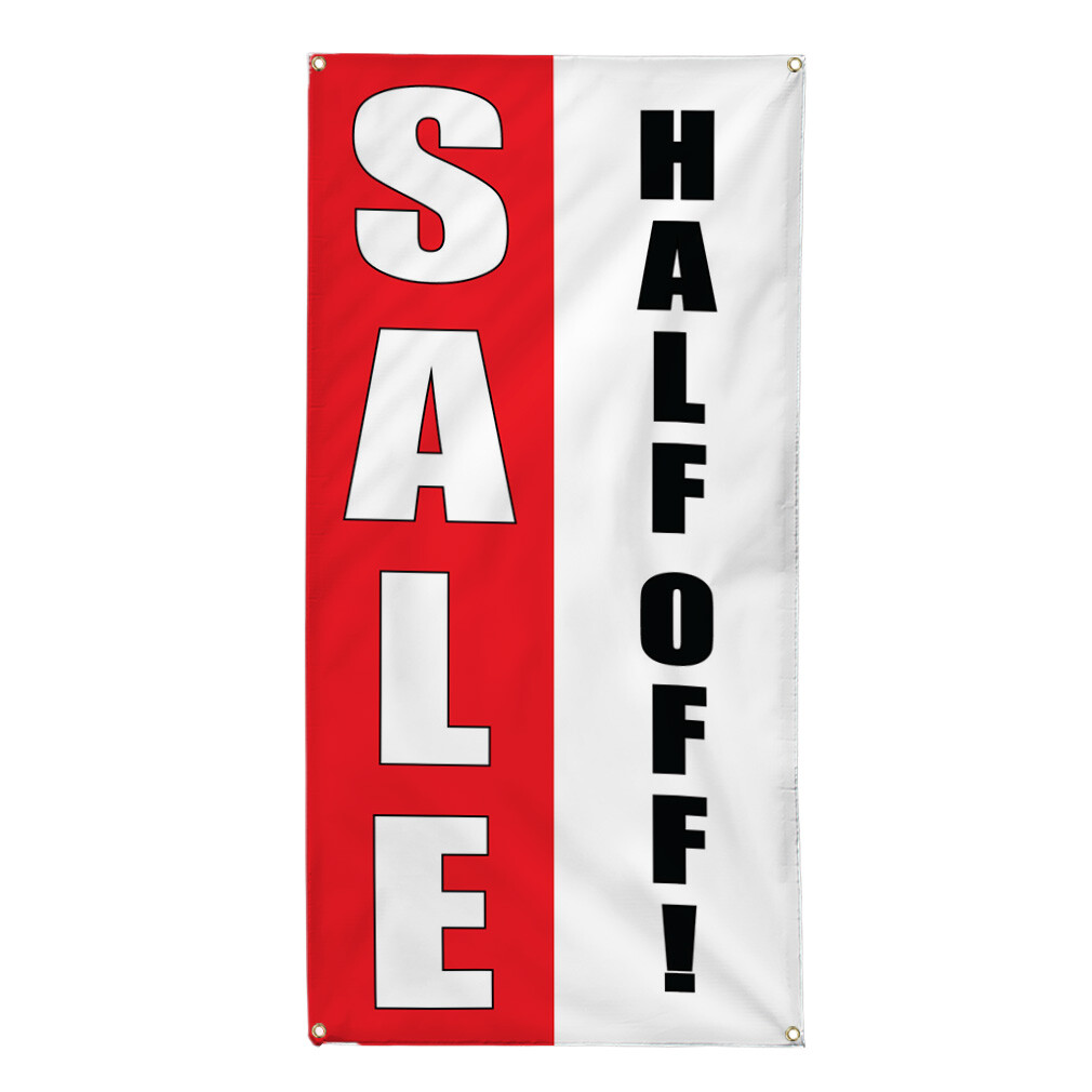 Vertical Vinyl Banner Multiple Sizes Deal Half Off! Promotion Business Business