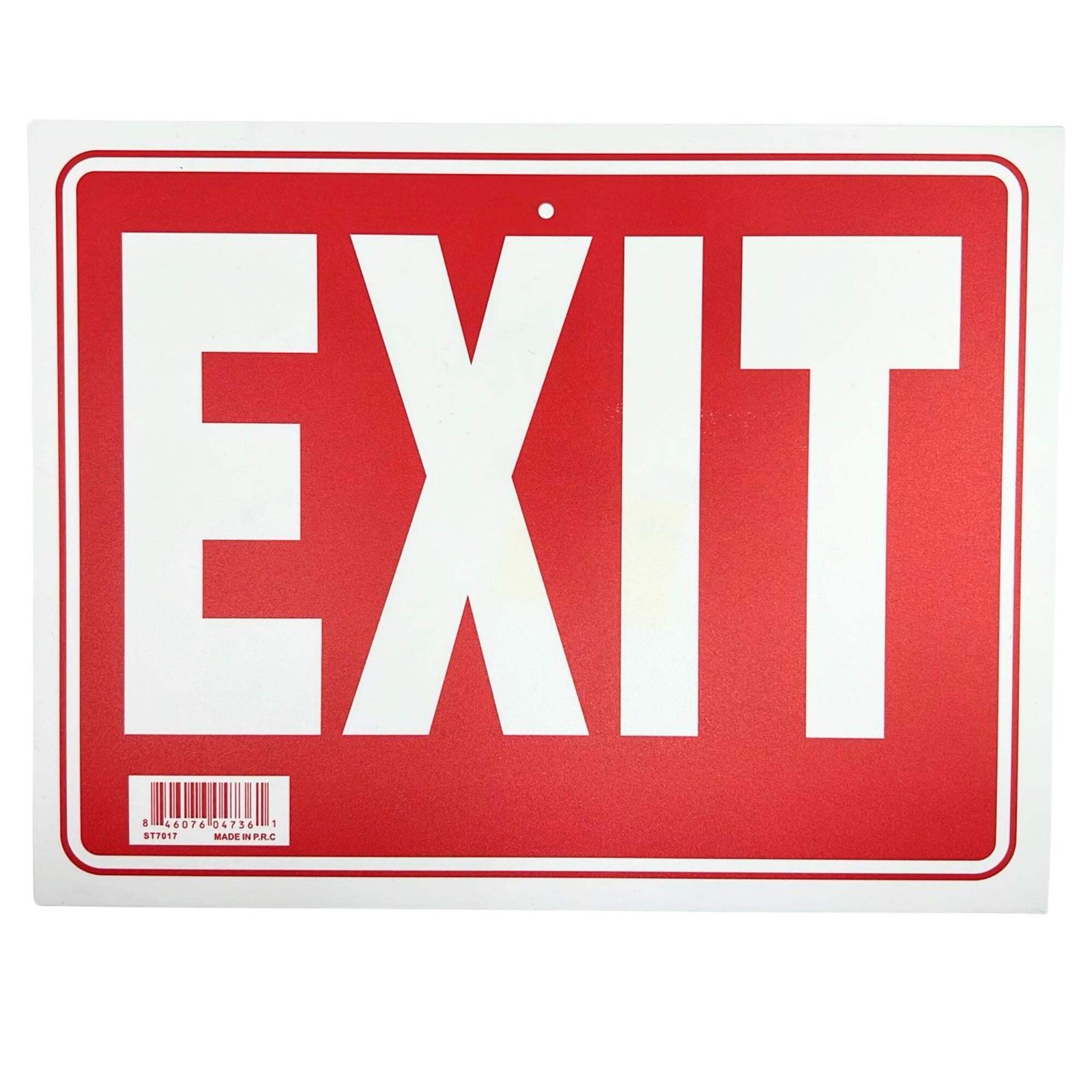 9&Prime;X12&Prime; « EXIT » Plastic Signage Sign-1 Pack