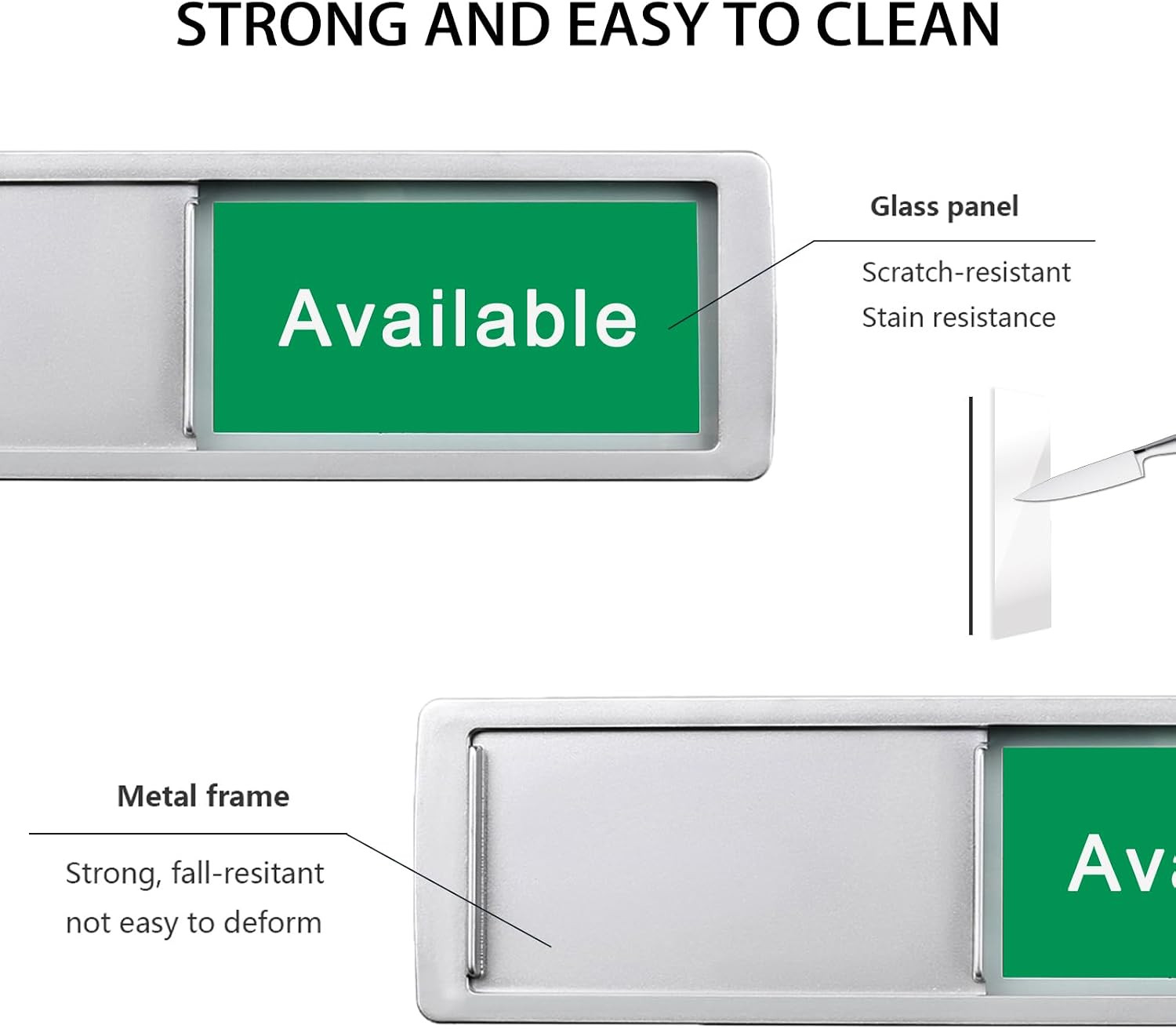 Testing in Progress/Available Sign,Do Not Disturb Door Indicator for Labs, Resea