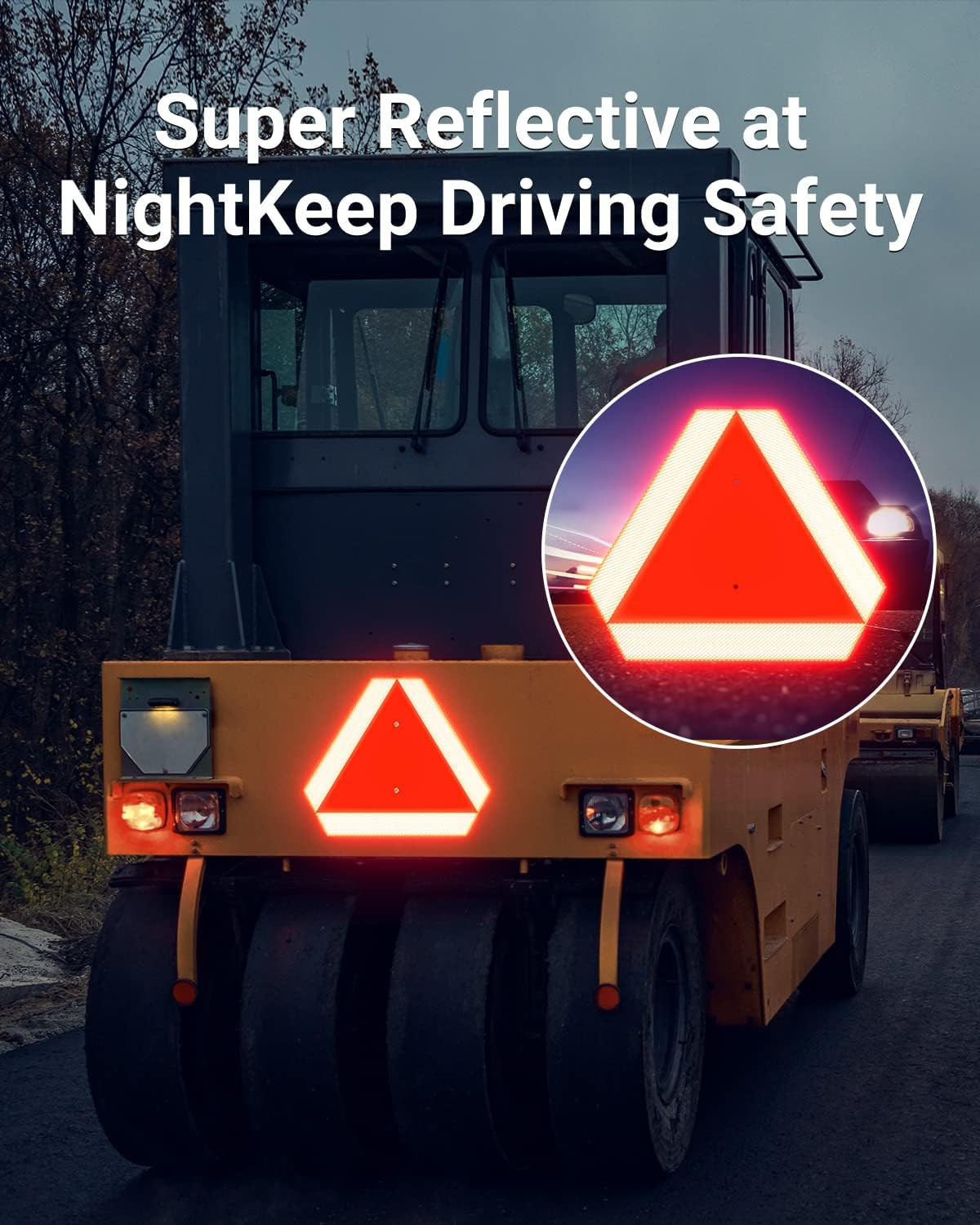 Slow Moving Vehicle Sign, Rust Free Aluminum Slow Moving Vehicle Triangle Signs,