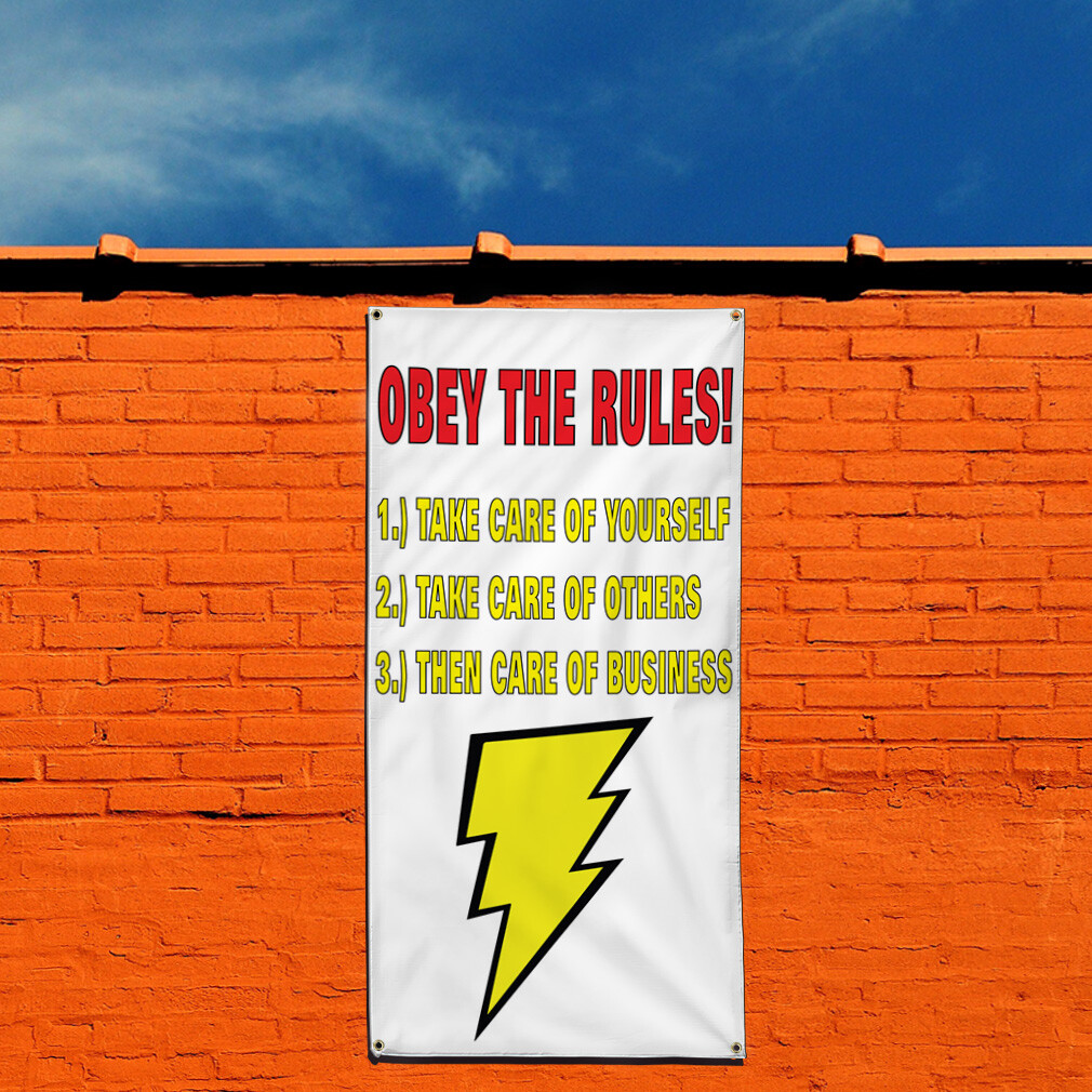 Vertical Vinyl Banner Multiple Sizes Outdoor Weatherproof Industrial Yard Signs