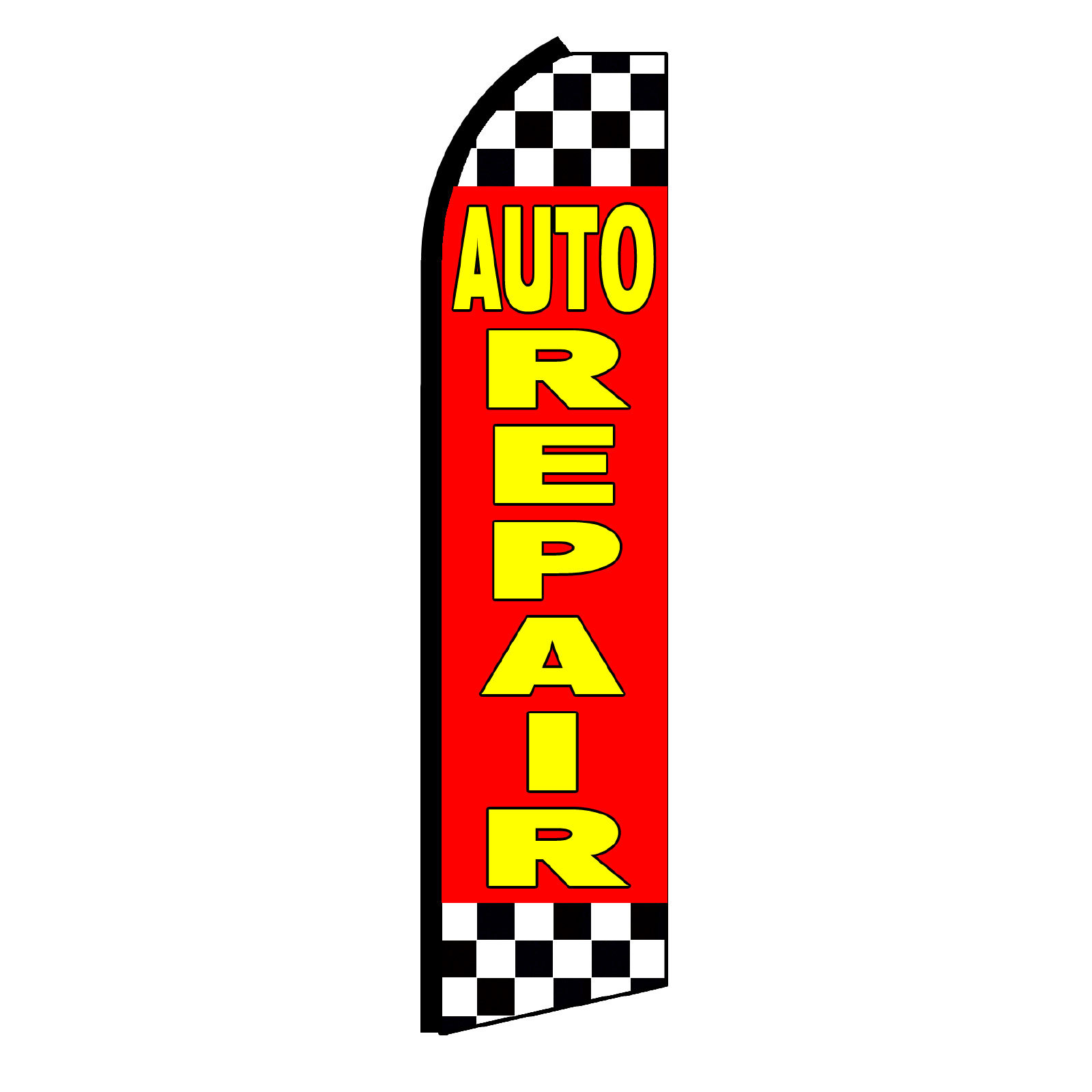 AUTO REPAIR Advertising Flutter Feather Sign Swooper Banner Flag Only