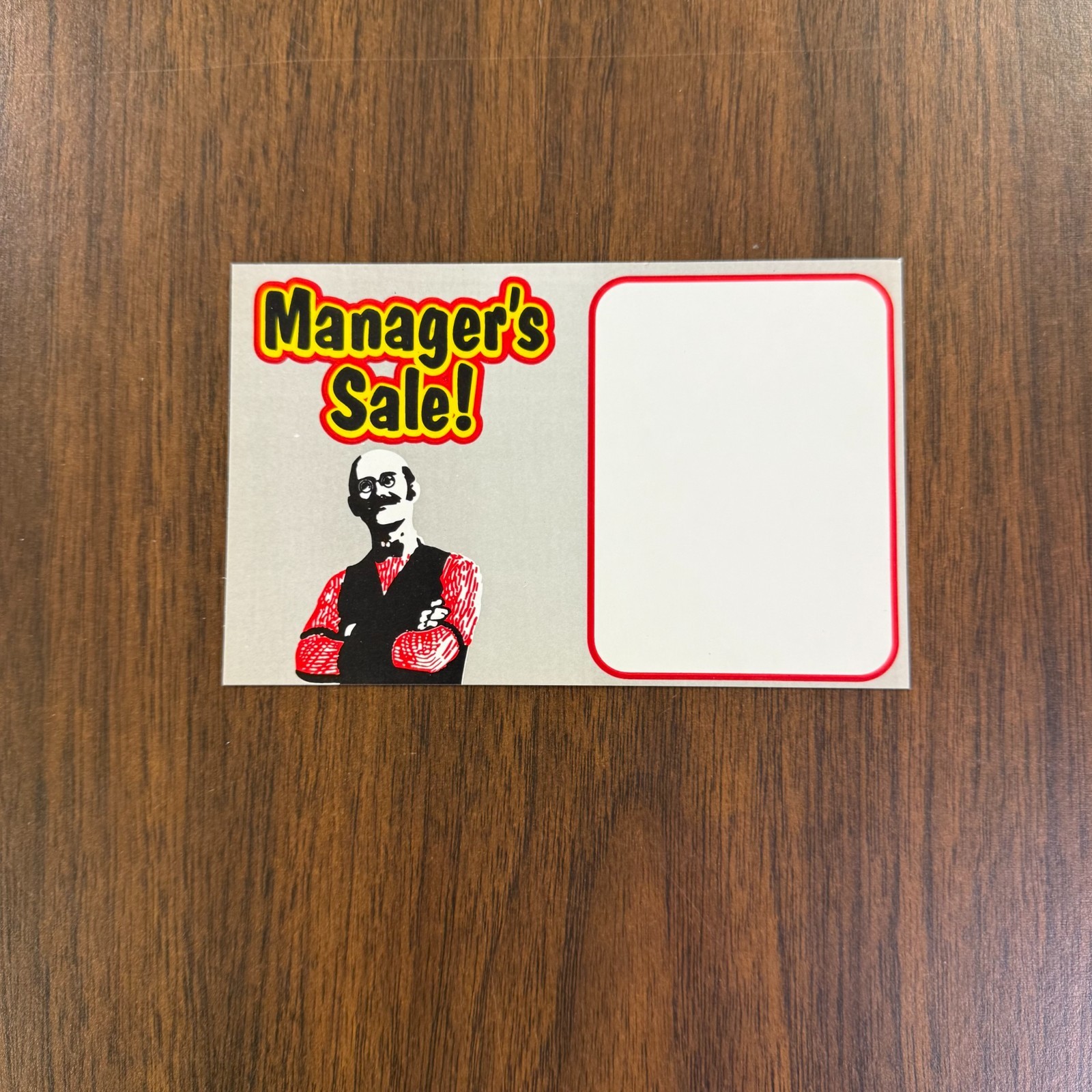 Manager Special Price Signs – Shelf Card -Price Cards for Retail -5.5&Prime;w x3. »5H