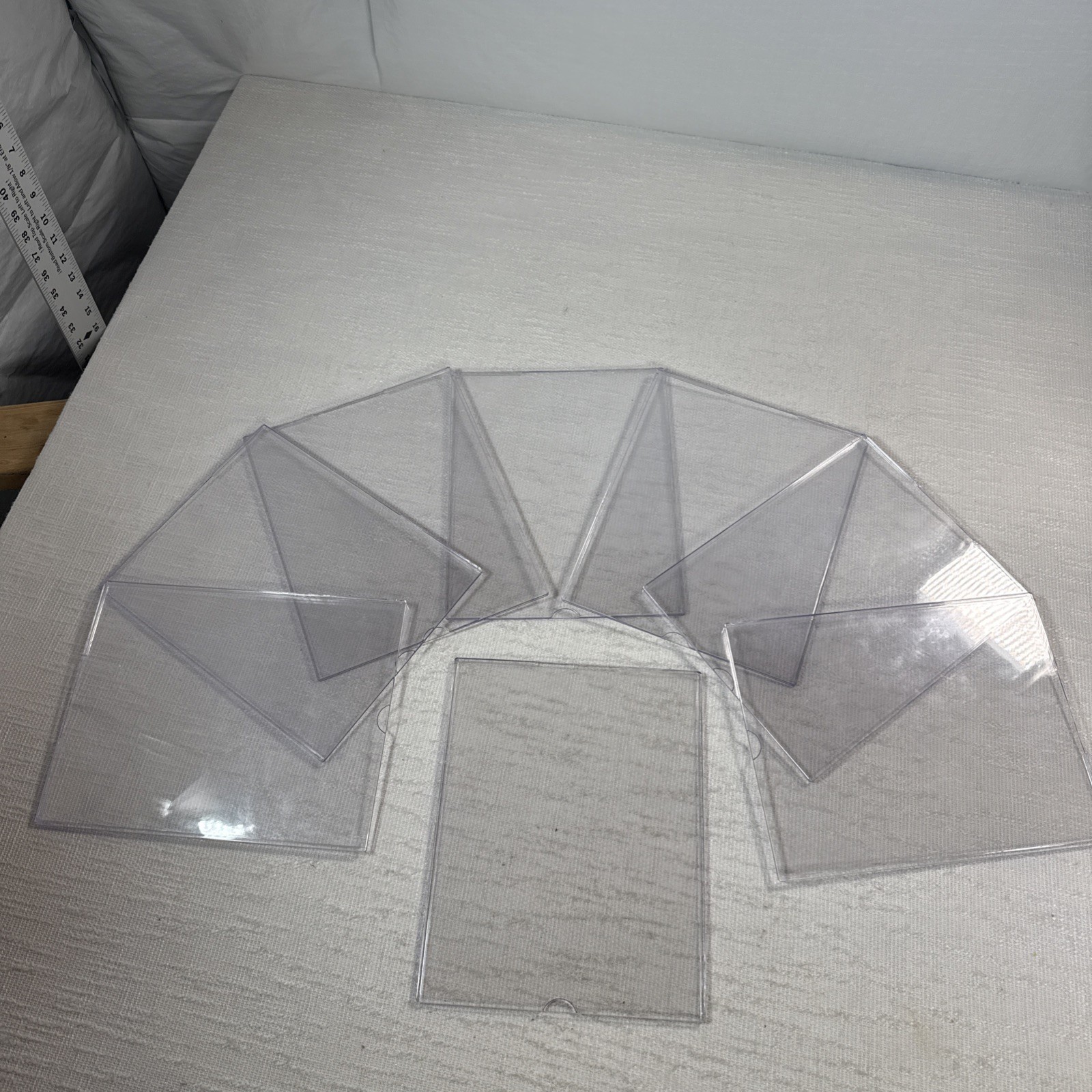 Lot Of 11 Pc Clear Acrylic Sign Holder 8.5×11” Horizontal Or Vertical