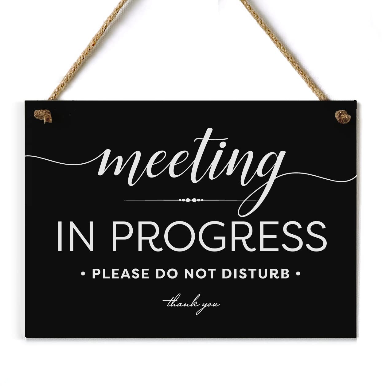 5×7 Inch Meeting in Progress Do Not Disturb Sign ~ Exclusive Value Series wit…