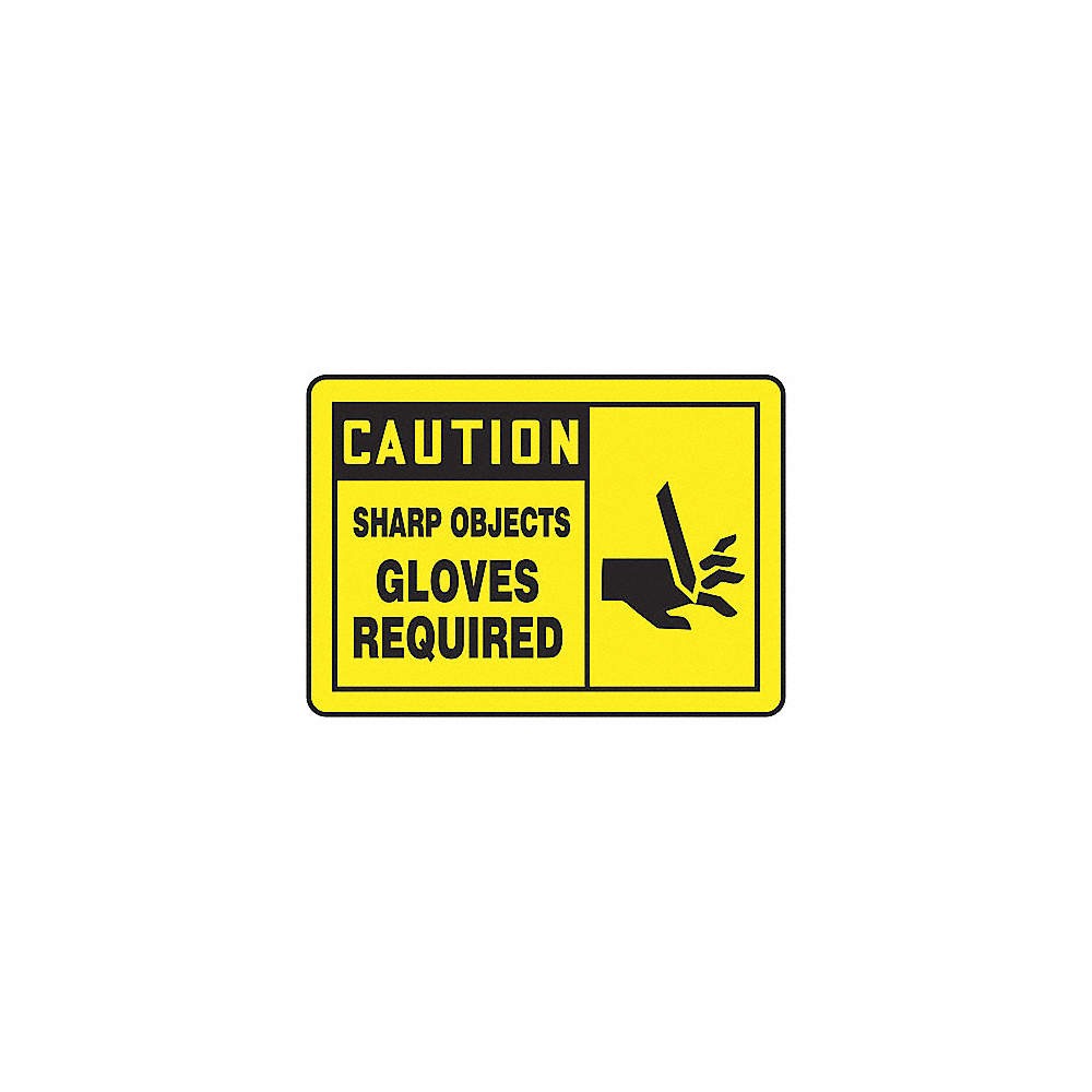 ACCUFORM LPPE621VSP Safety Label,3 1/2 inx5 in,Vinyl,PK5 9CMG9