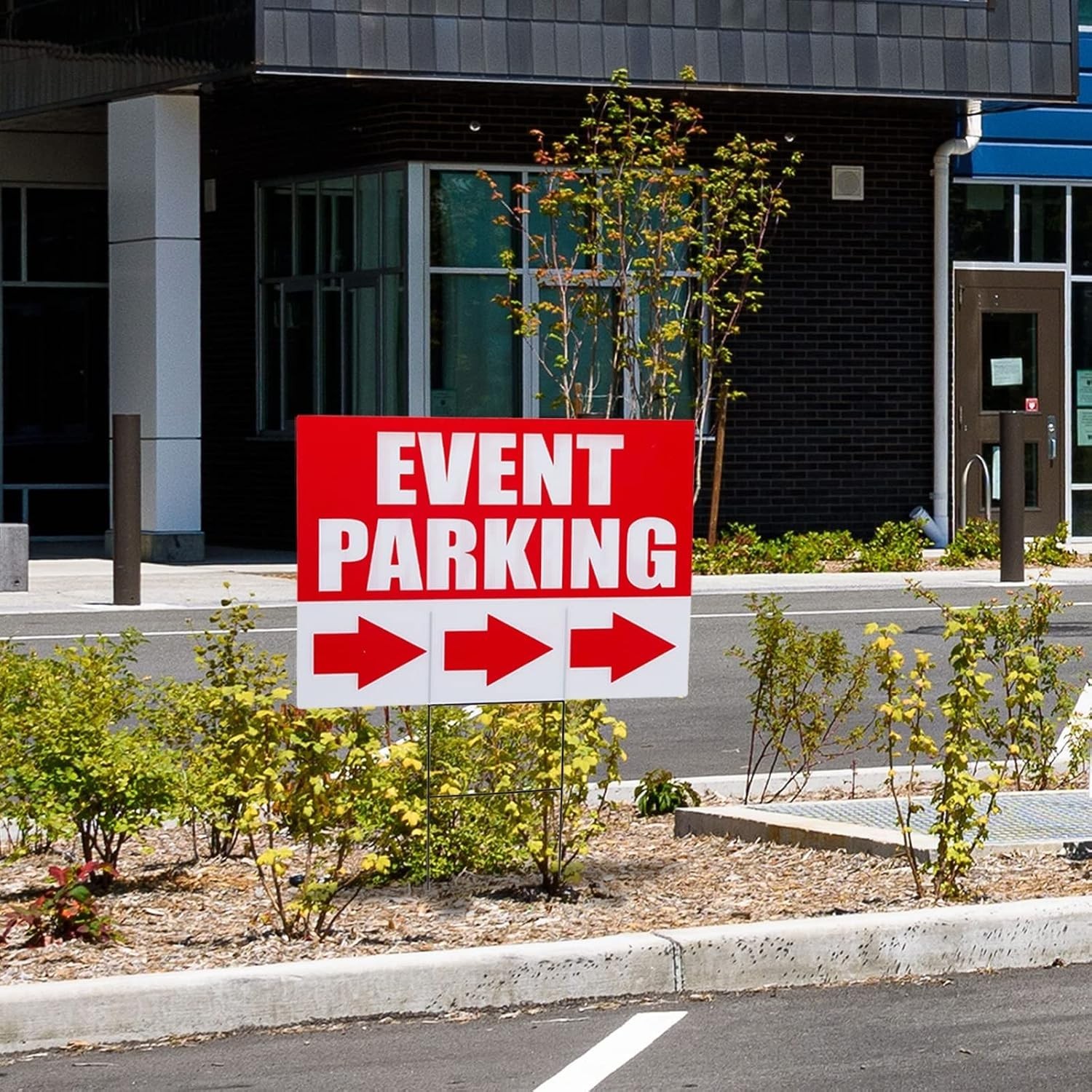 Concert Traffic Direction Signs – 6-Pack, Red, 12×17 in