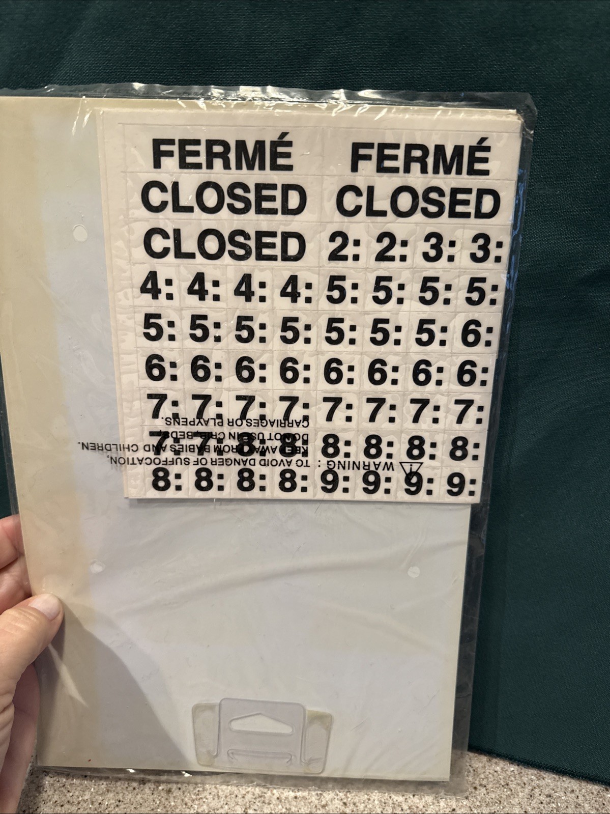 COSCO Lightweight 8&Prime; x 12&Prime; Business Hours Sign Kit – Easy Setup for Businesses