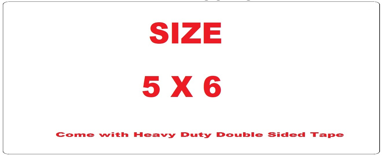 FIRE Extinguisher DO NOT Block Sign (Aluminium, Silver 5X6, double sided tape)