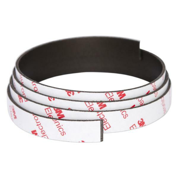Strong Neodymium Magnetic Strip – 12.5mm x 1.5mm x 1metre | 3M Adhesive Tape