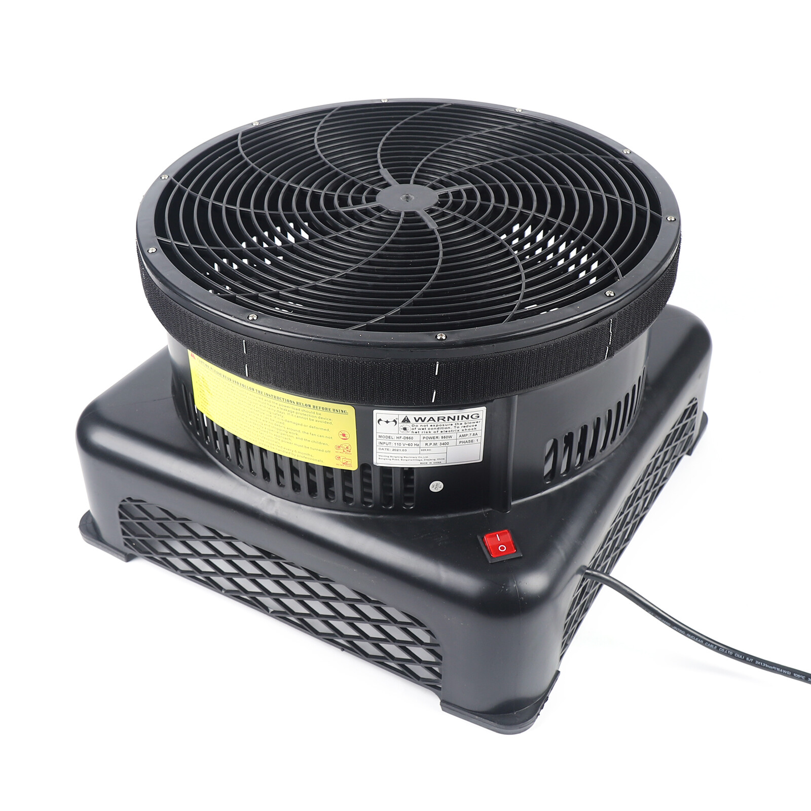 950W HF-D950 Electric Air Blower Fan 110V 60Hz for 6m Single Leg Air Waver