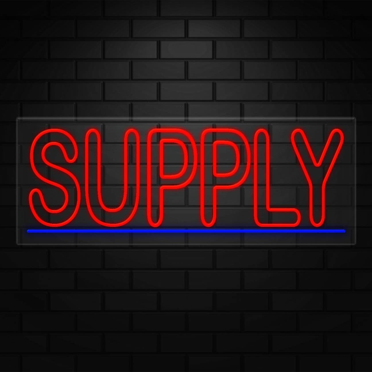 Supply Neon Sign for Retail Displays | LED Flex Neon | 36&Prime;W x 13&Prime;H x 1&Prime;D