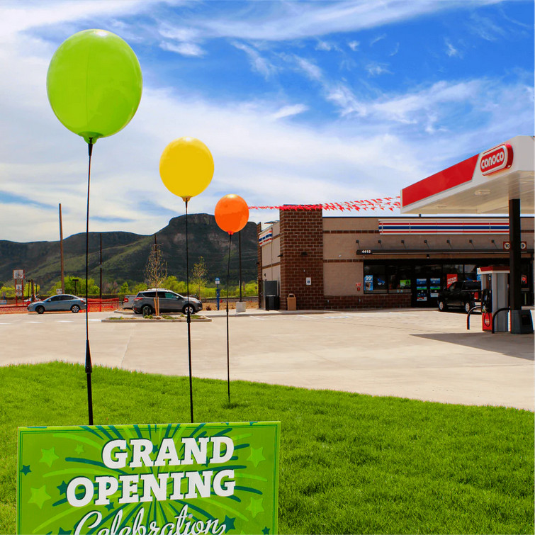 Eye-Catching Outdoor Vinyl Balloon Tall Pole Kits