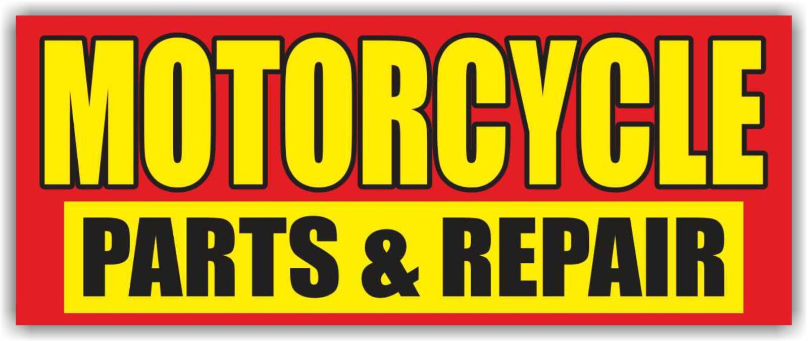 MOTORCYCLE PARTS & REPAIR Advertising Banner Vinyl Sign Service Store Garage