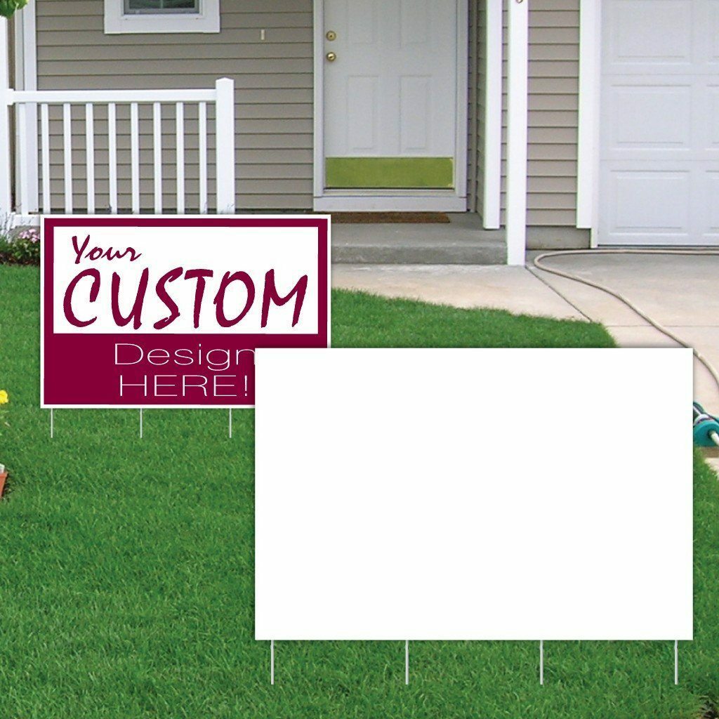 2&rsquo;x3&prime; 4mm Corrugated Plastic Blank Yard Signs – Bundles of 25