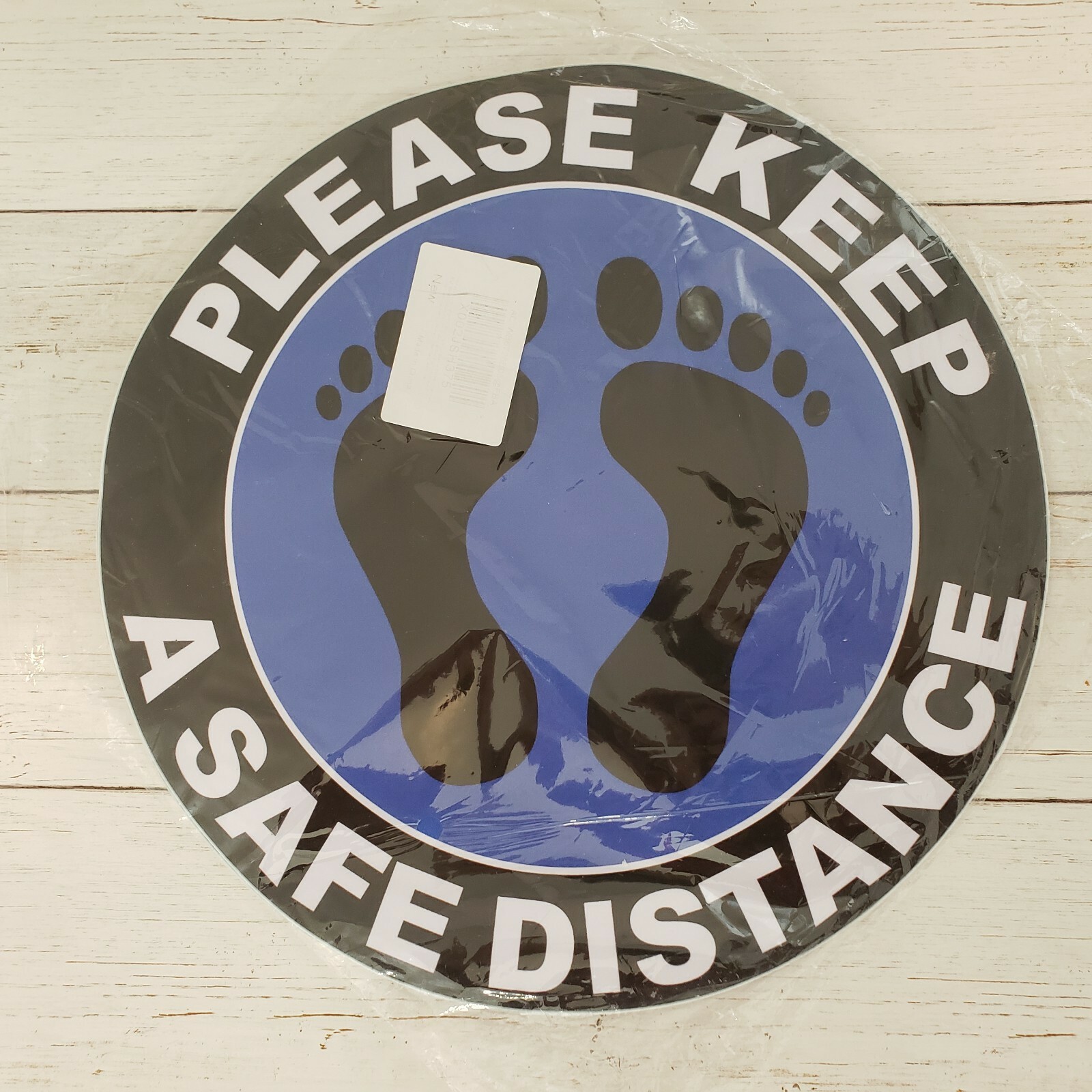 10 Pack Blue Social Distancing Floor Decals Stickers