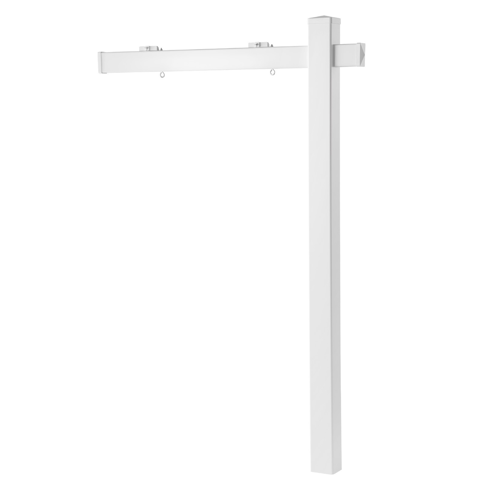 Uimoso 6 ft PVC Real Estate Sign Post for Outdoor Yard Display