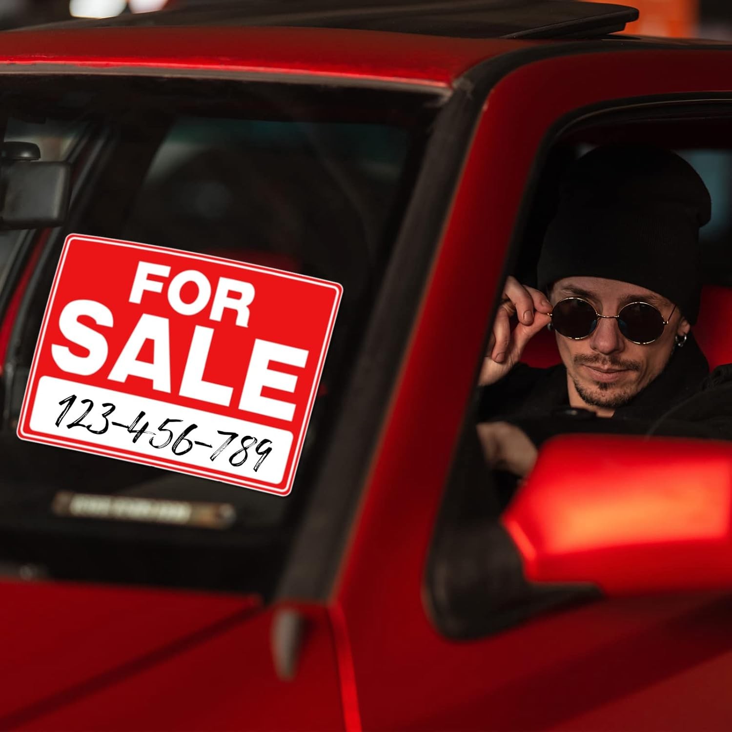 25 Pcs for Sale Signs for Car 9 x 12 Inches Sale Signs Vehicle, Houses Sales Wat