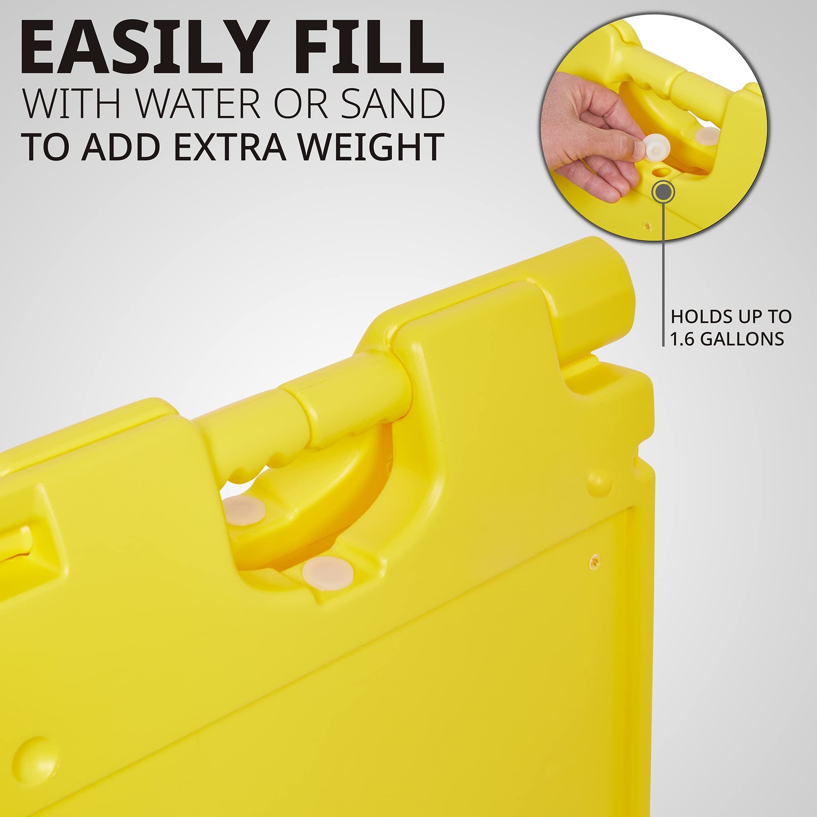 Jumbl A Frame Sign, 15.7&Prime;x26” Display Surface, Outdoor Sandwich Board, Yellow