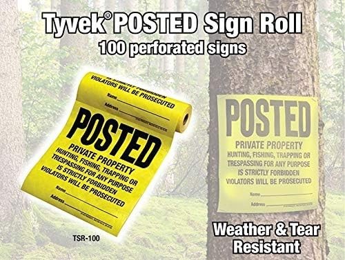Hy-Ko Products Posted Private Property Sign (Roll of 100)