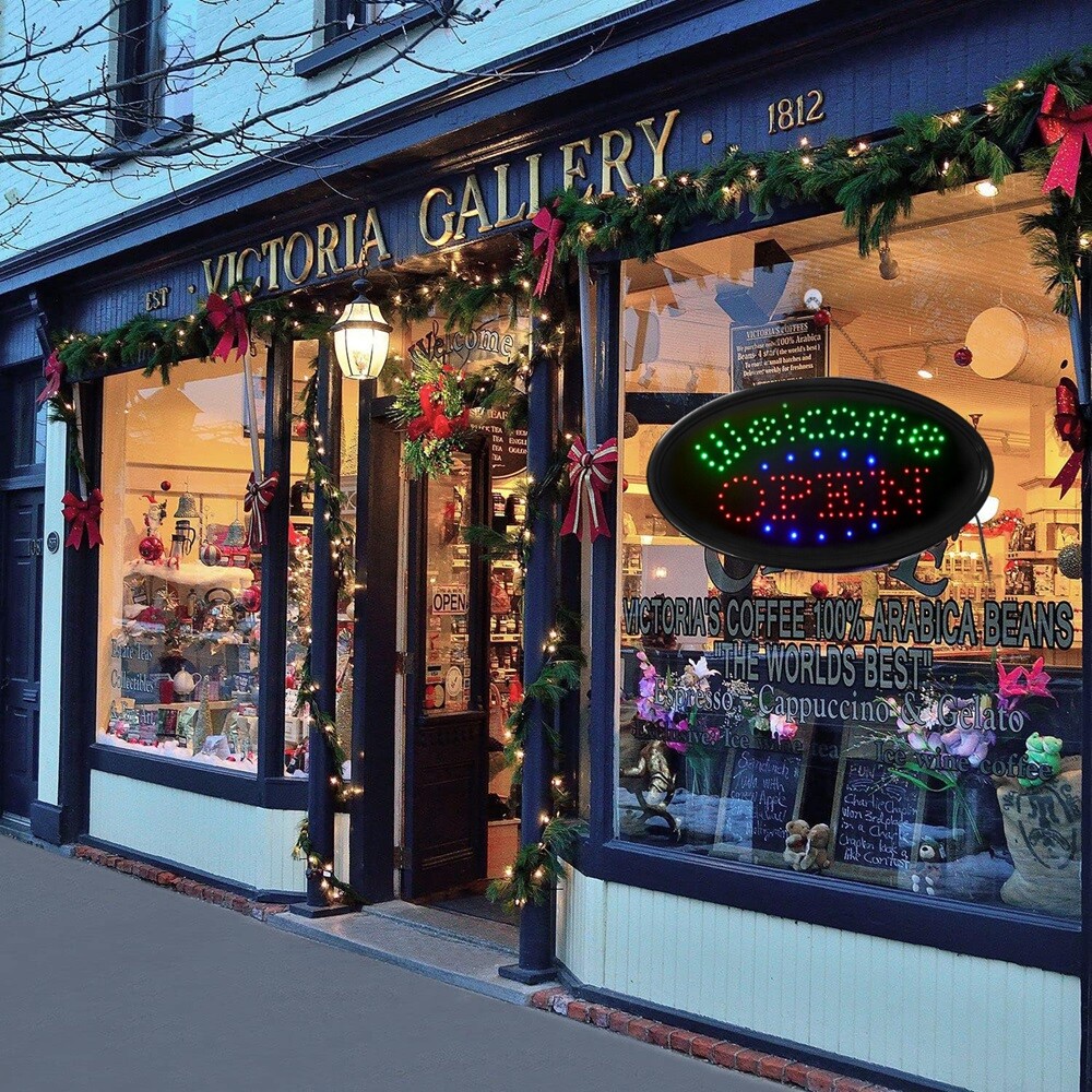 Open Sign Led Neon Ultra Bright Light Business Display For Restaurant Store Shop