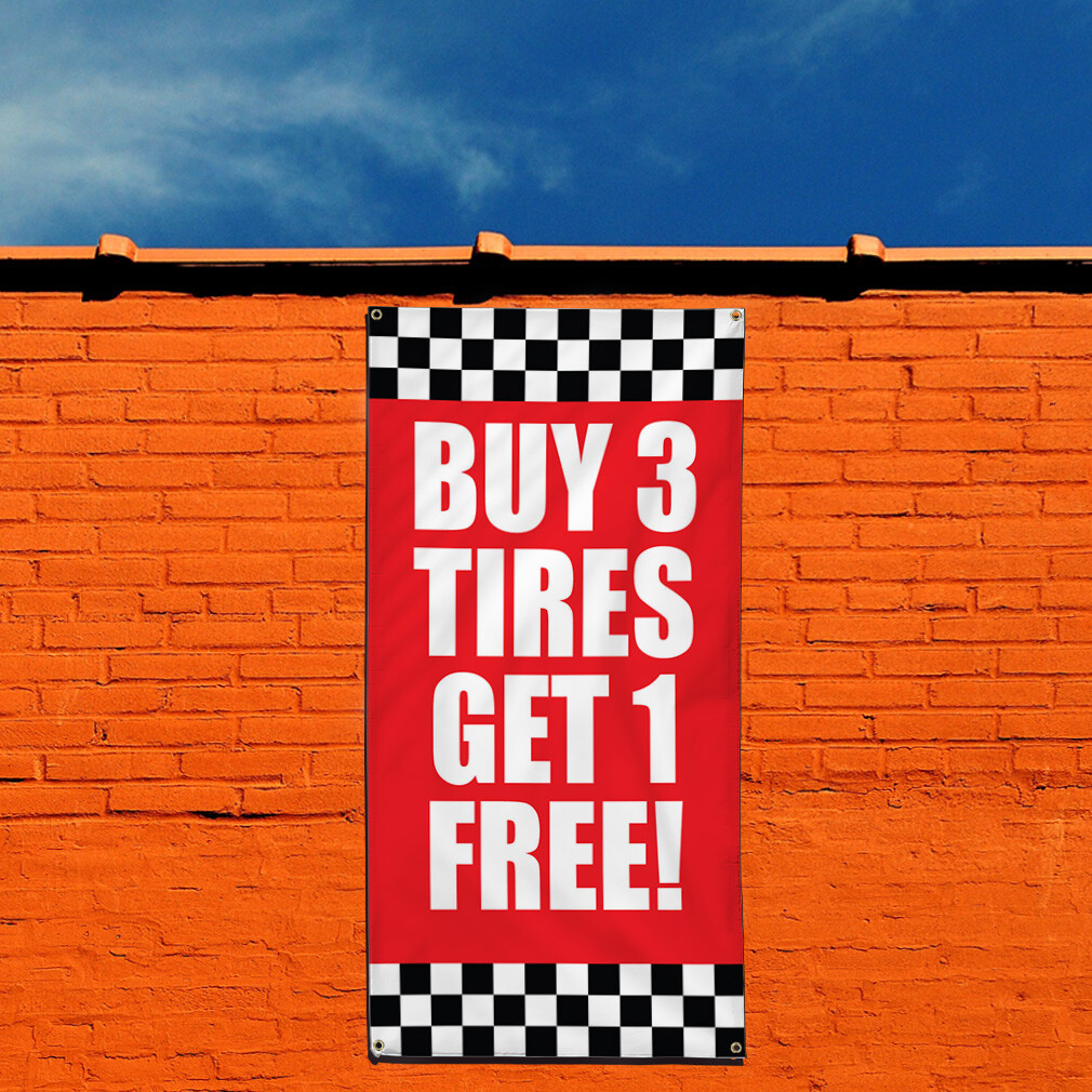 Vertical Vinyl Banner Multiple Sizes Outdoor Weatherproof Industrial Yard Signs