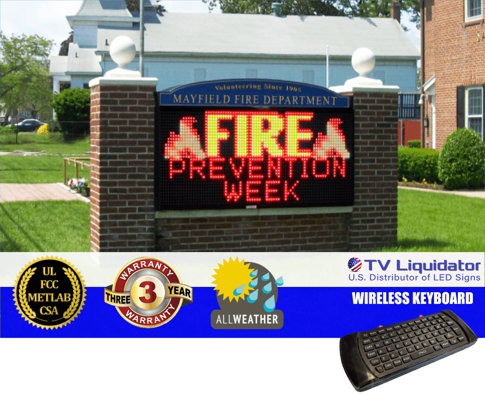 69&Prime; x 36&Prime; Outdoor Programmable LED Signs ~ UL, MET, CSA, FCC – TV Liquidator