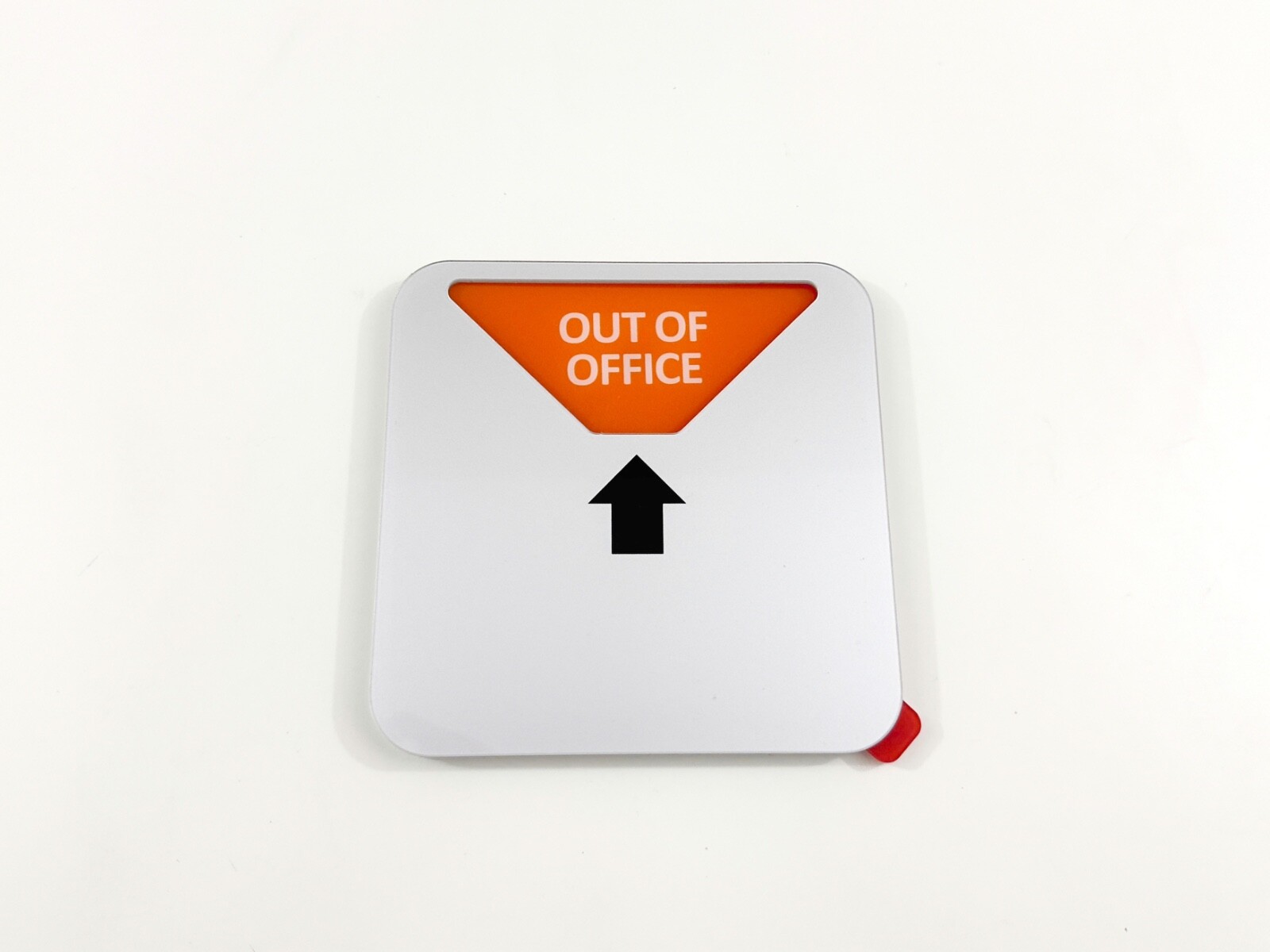 Kichwit Privacy Sign, 4 Messages, Square Shaped, 4.9 Inch, Silver