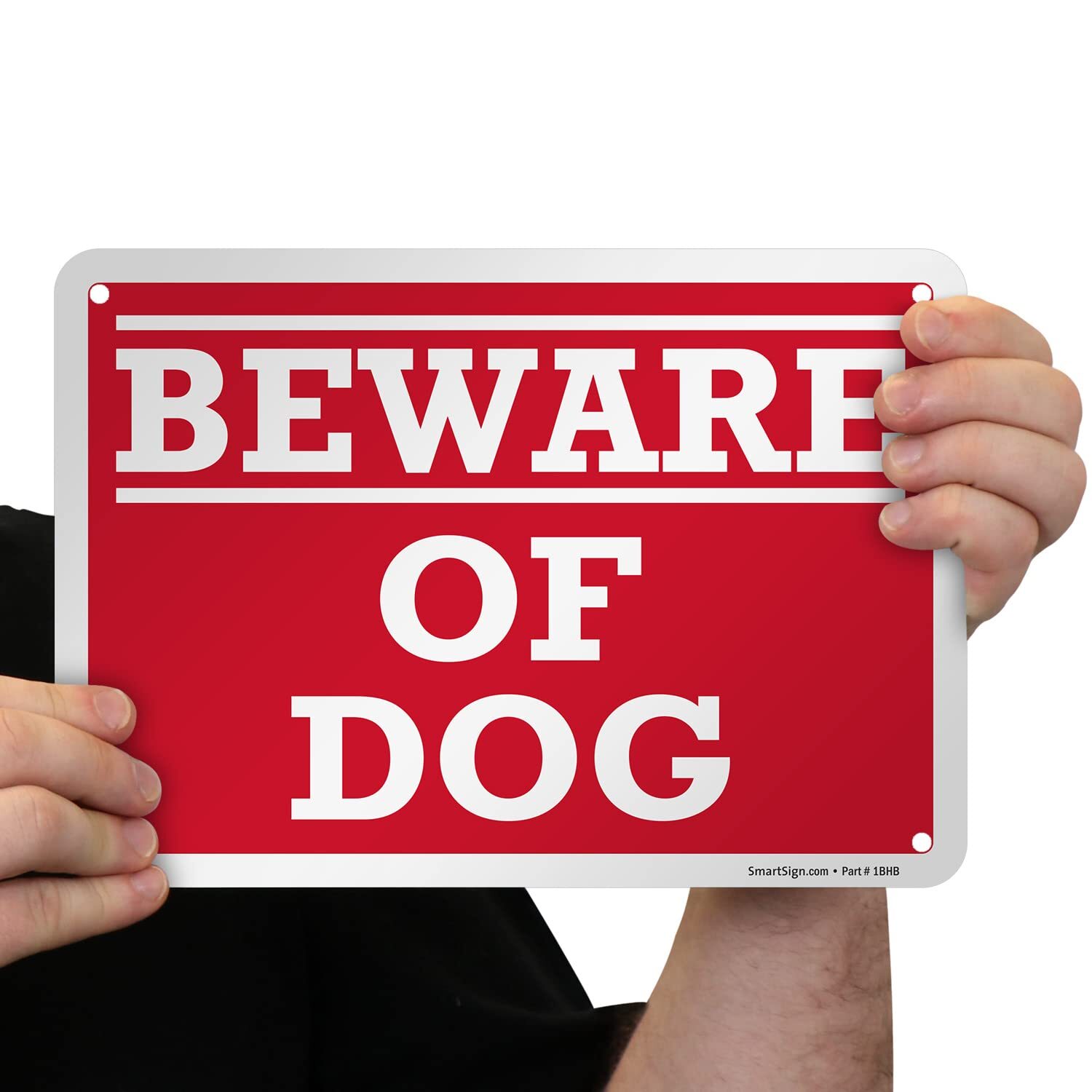 – K-2556-AL-10 « Beware of Dog » Sign | 7&Prime; x 10&Prime; Aluminum