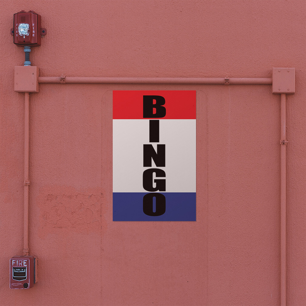 Door Decals Vertical Vinyl Stickers Multiple Sizes Bingo Industrial Vinyl