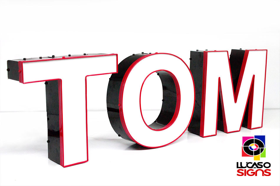 Custom Business Signs Channel Letter Led Illuminated Storefront Outdoor Signage