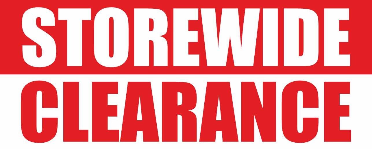 STOREWIDE CLEARANCE Advertising Banner Vinyl Sign sale save discount shop event