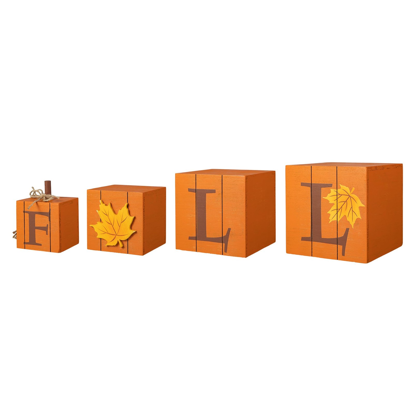 Glitzhome Nestable Stacked Pumpkin Boxes 25.5 Inch Reversible –