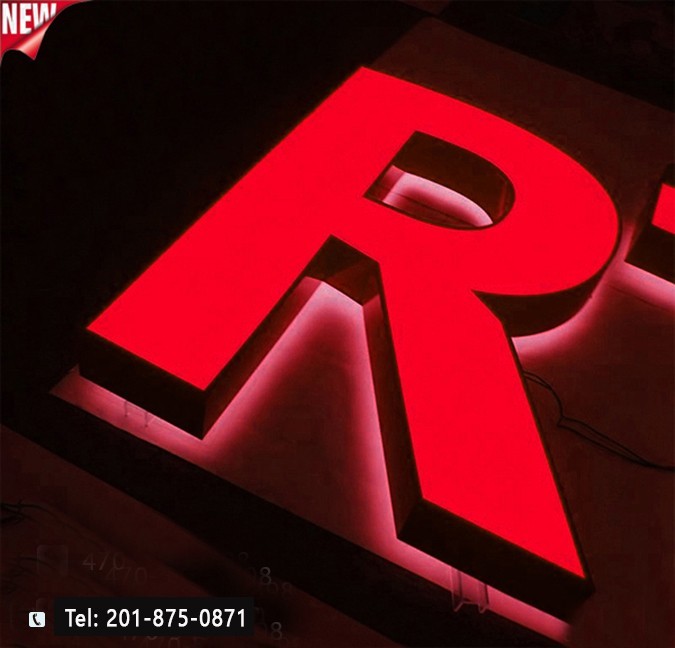 Custom Channel Letters Led Front-Lit and Back-Lit 20 Inches -Read Description