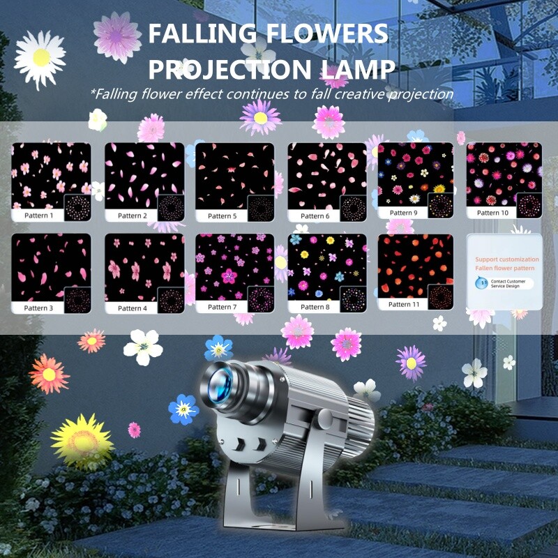 40W-600W Flower Dynamic Effect Pattern Projection Logo Gobo Projector Shop Decor