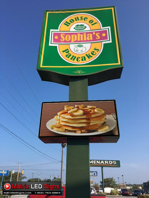 LED Sign Outdoor Full Color One Sided LED Programmable Message Digital Sign P6