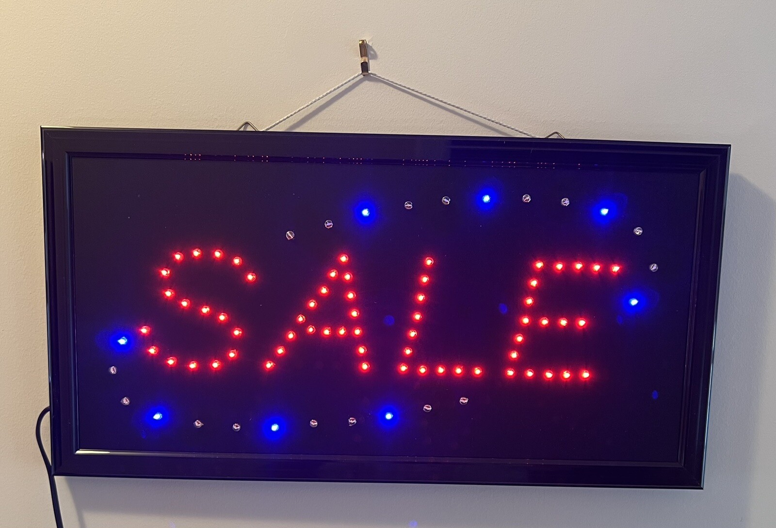 Ultra Bright LED Neon Light SALE Sign Business Hours Animated Motion Light