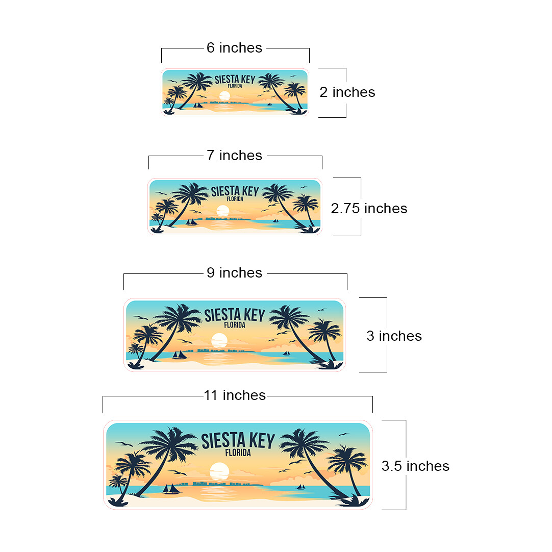 Standard Plus Siesta Key Beach, Florida Wall or Door Sign | Famous US Beaches