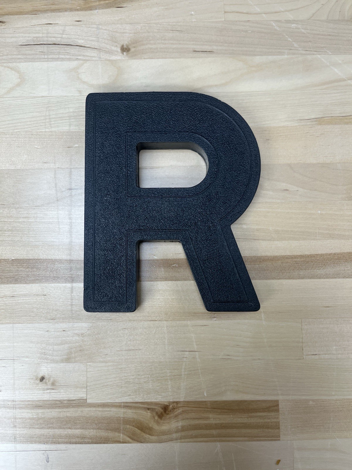 Wagner Sign Group Inc. 6&Prime; Slotted Black Plastic Exterior Sign Letters