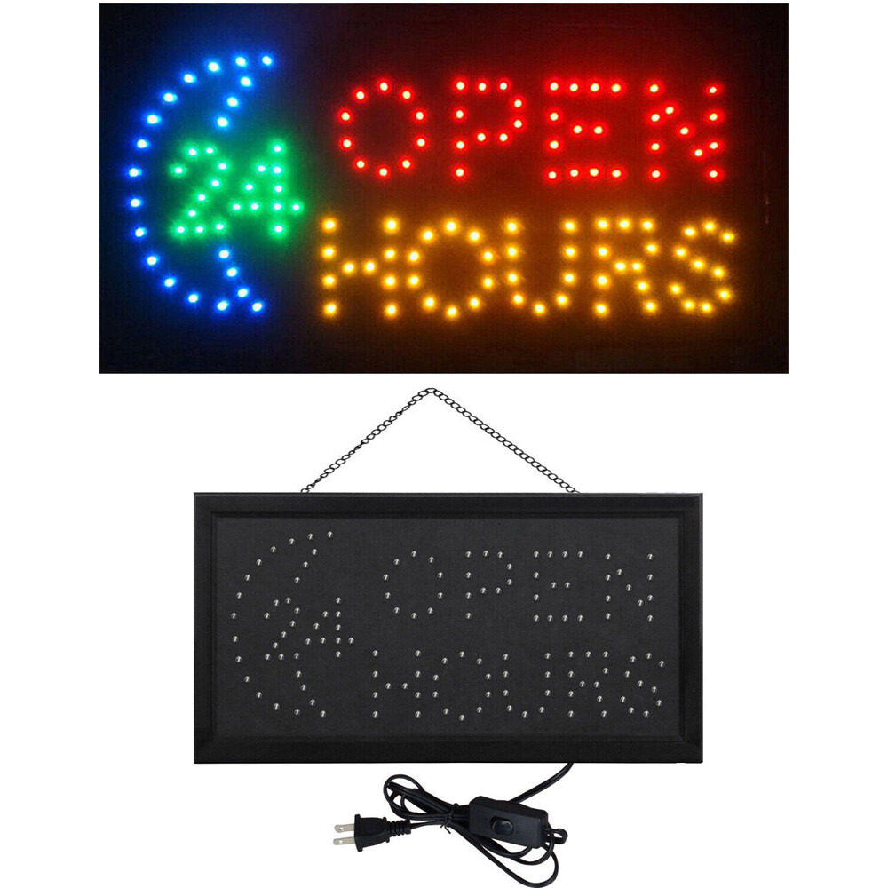 19&Prime; x 10&Prime; Ultra Bright LED Neon Light Animated Motion Business Sign with ON/OFF